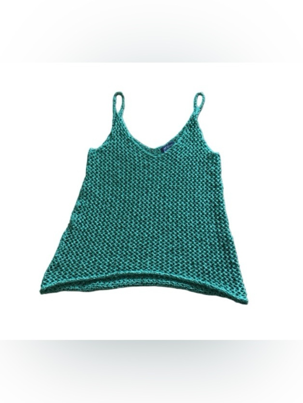 Torn by Ronny Kobo Chrissy Tank Top Green Crosh Knit women's size Medium